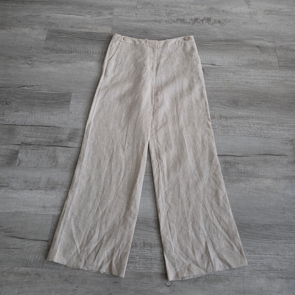 Boden Myra Wide Leg Linen Pants  Size 10 - Picture 2 of 12